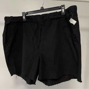 Royalty for me Collection Black elastic waist casual shorts